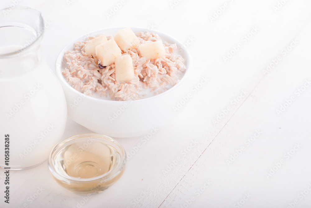 oatmeal with milk