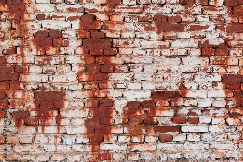 old brick wall texture with red and white colour