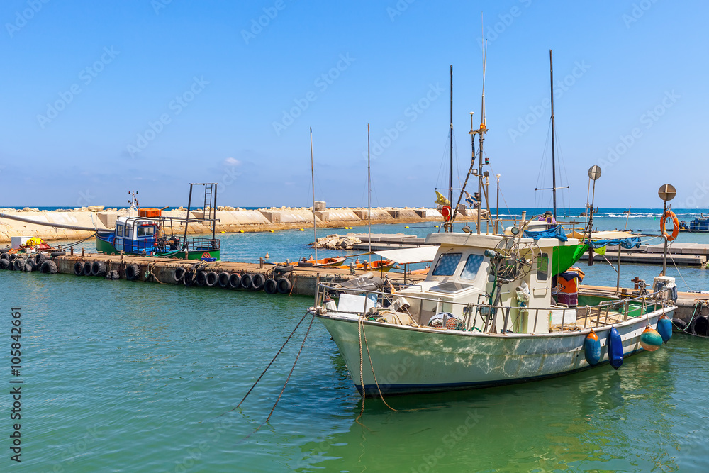 Fishing boat in Jaffa.
