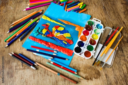 Children's creativity on the table