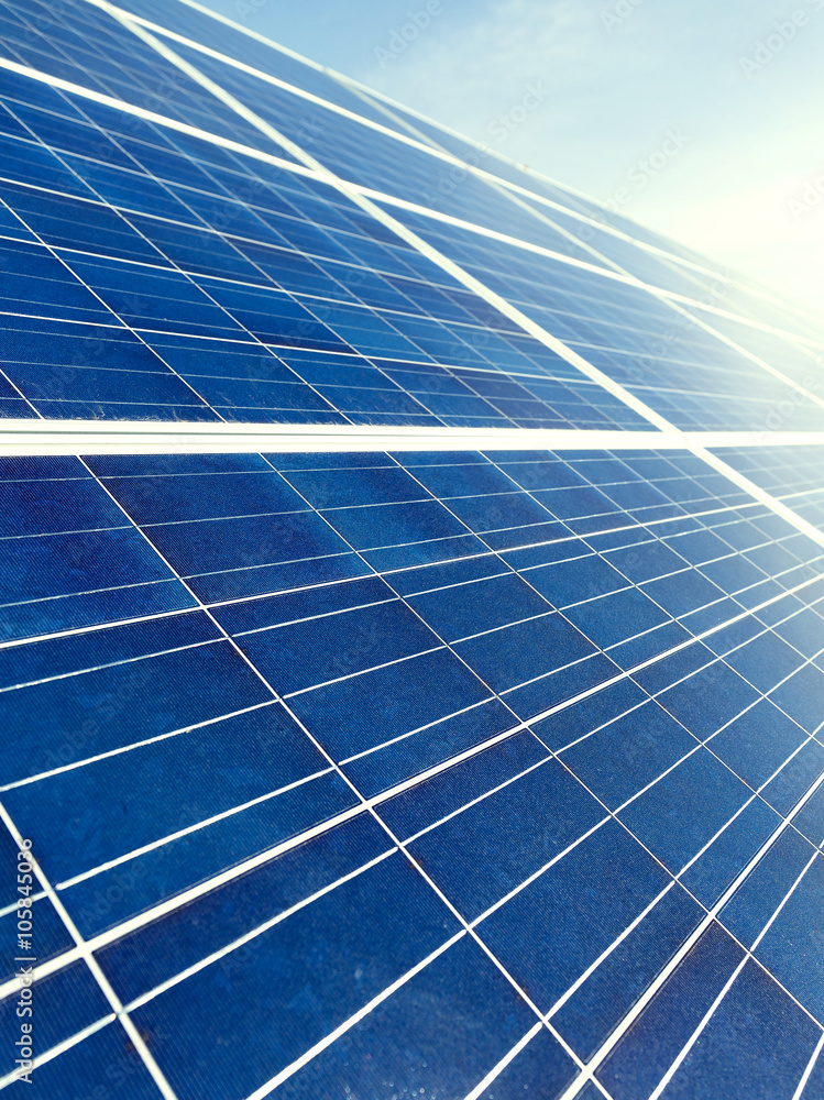 Solar panel texture under blue sky Solar panel texture under blue sky