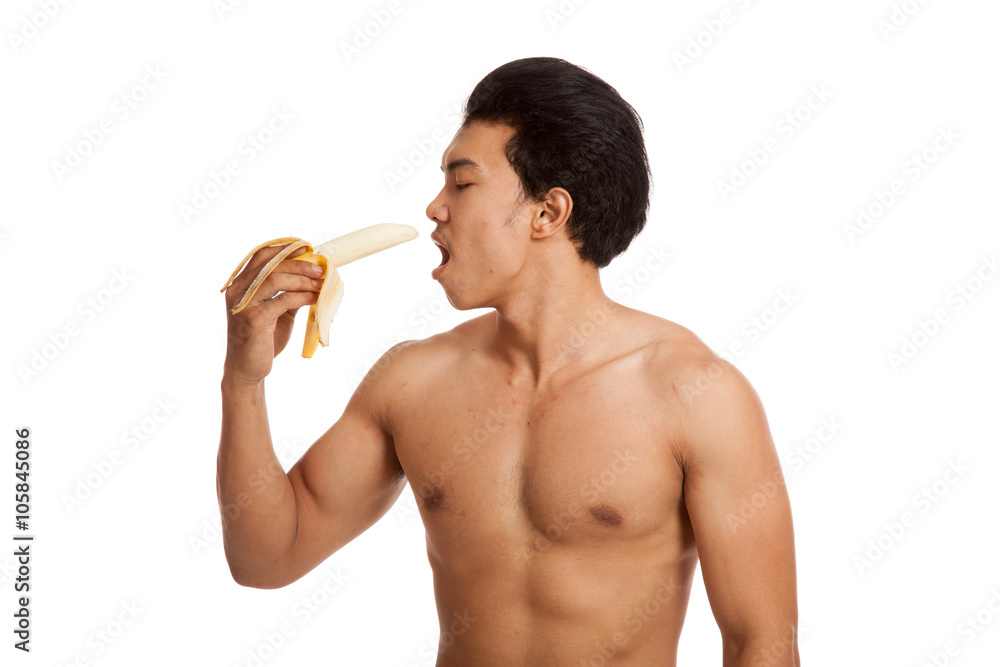 Man Eating Banana