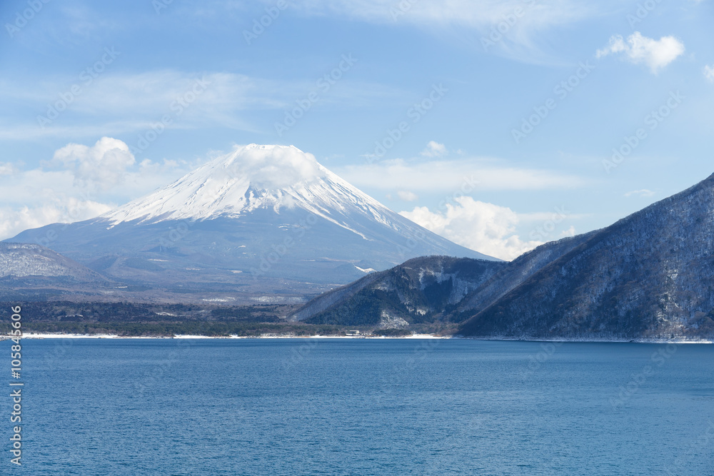 Mountain Fuji and lake Mountain Fuji and lake