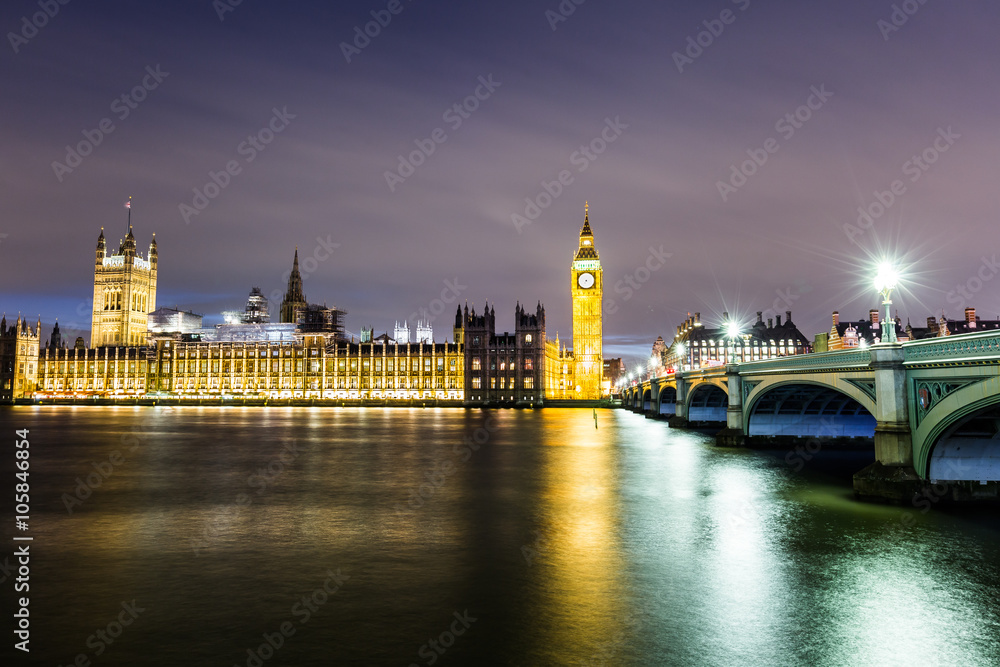 Big Ben and Houses of parliament , London, UK
