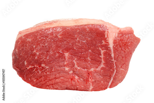 closeup outside round steak