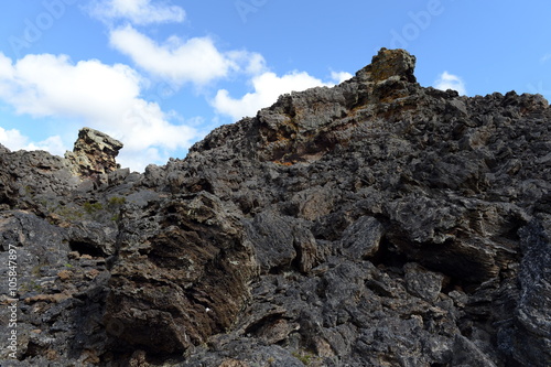 Extinct volcano "the abode of the devil" in the national Park Pali Aike in the South of Chile.