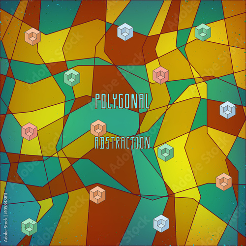 stylized geometric background