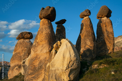 Fotografija Landscape form of weathering of volcanic tuffs