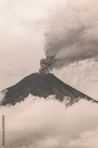 Tungurahua Volcano Spews Molten Rocks 