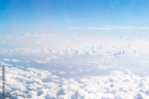 Cloudscape Blue sky and white cloud