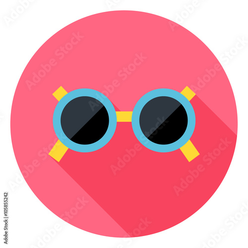 Sun Glasses Circle Icon