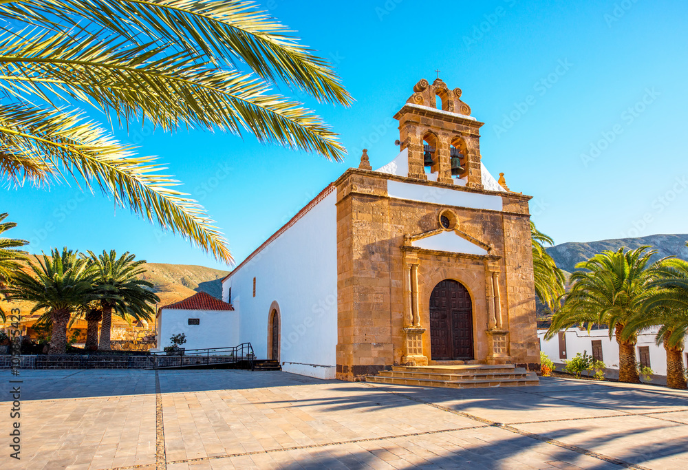 Nuestra Senora de la Pena church near Betancuria village on Fuerteventura island in Spain