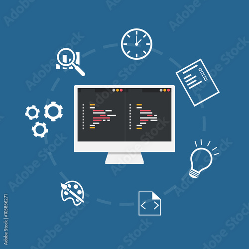 Web development concept