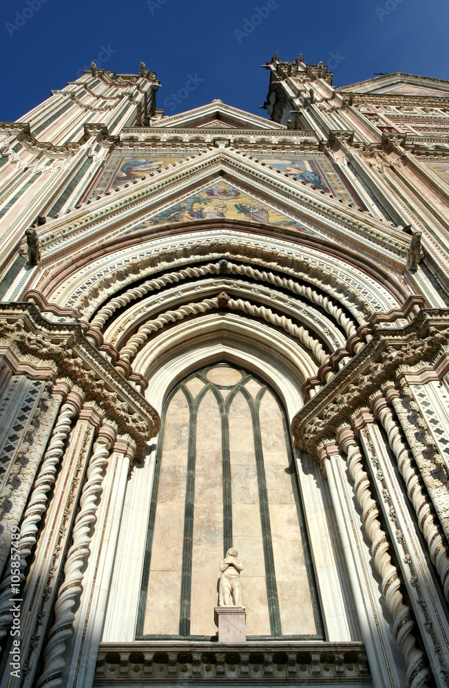 Cathedral of Orvieto in Umbria in Italy.