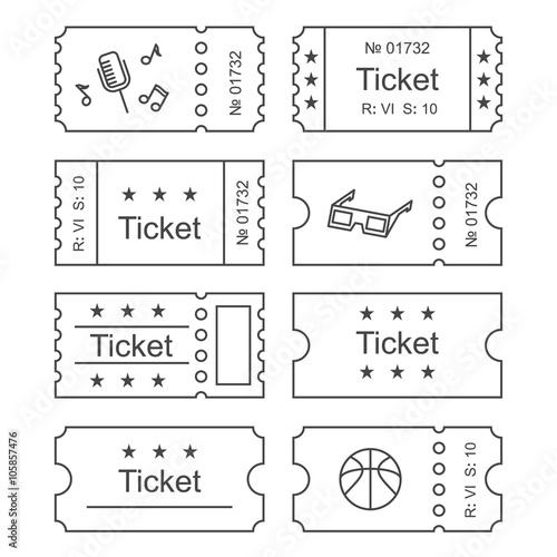 Ticket set icon