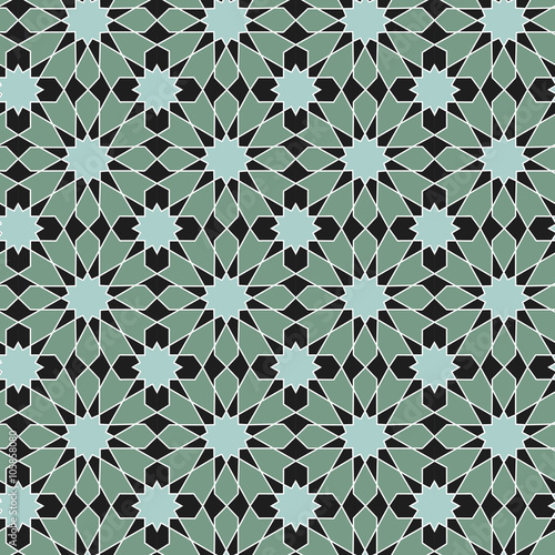 Arabic ornament seamless pattern