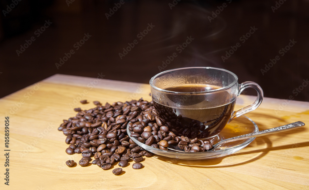 glass cup of coffee glass cup of coffee