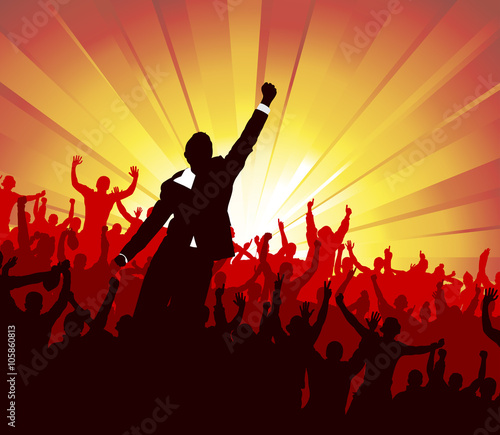 Happy businessman. Poster