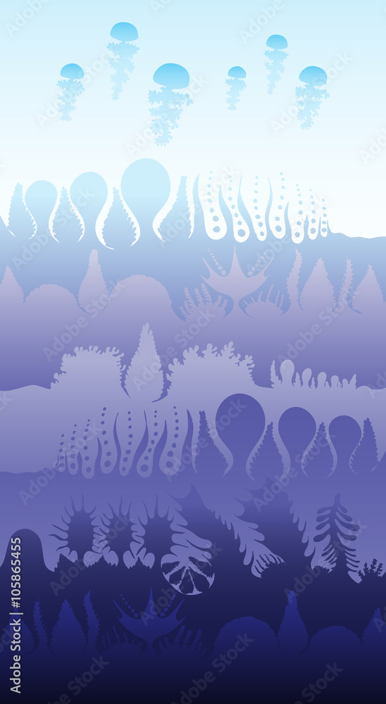 Fantasy, unusual flowers, remind seaweed or underwater plants. Fantasy, unusual flowers, remind seaweed or underwater plants.