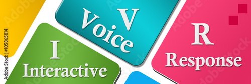 IVR - Interactive Voice Response Colorful Rounded Squares  photo