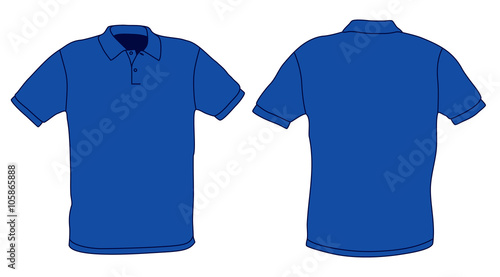Polo shirt template vector 
