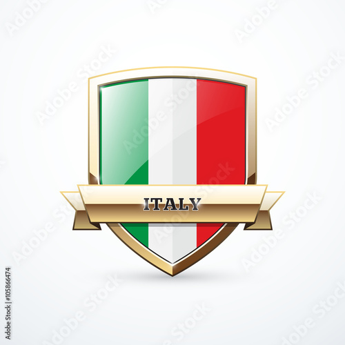 Gold Italy shield