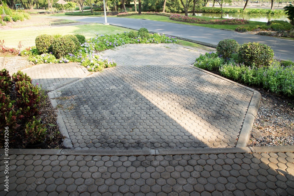 walkway in the park,Suanluang RAMA IX