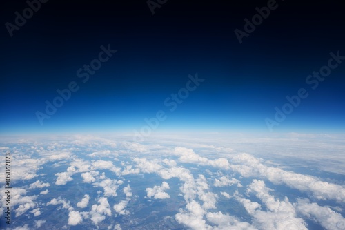 Aerial view of some clouds photo