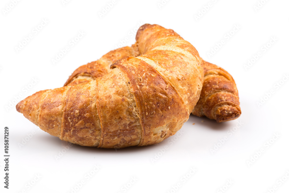 Croissant over white background Croissant over white background