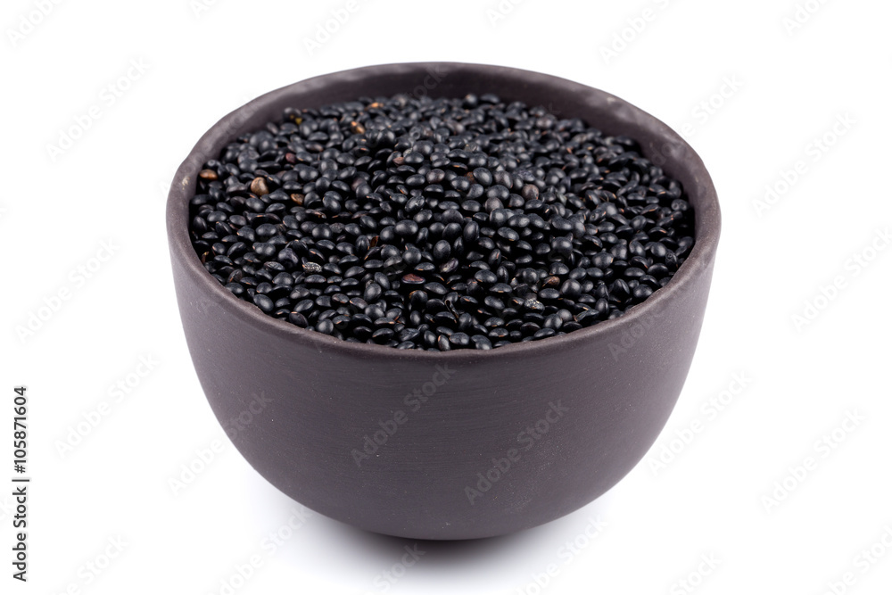 many black beluga lentil seeds many black beluga lentil seeds