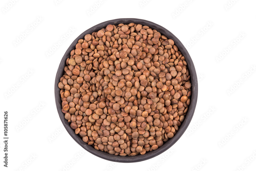 Lentils Isolated on White Background Lentils Isolated on White Background