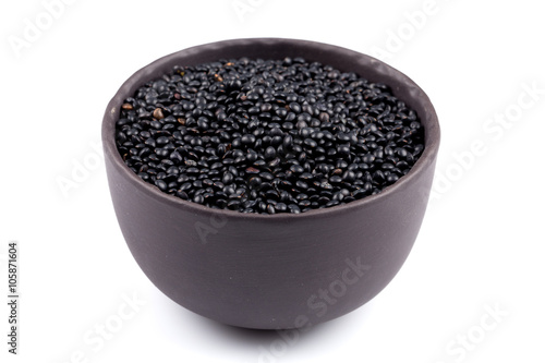 many black beluga lentil seeds