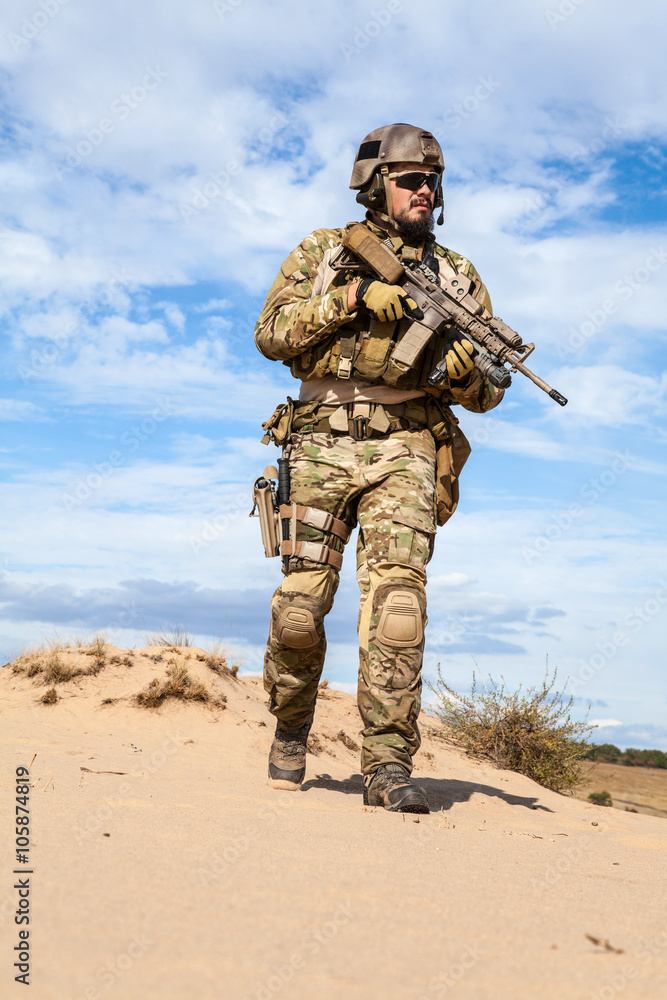 Obraz premium US Army Special Forces Group soldier