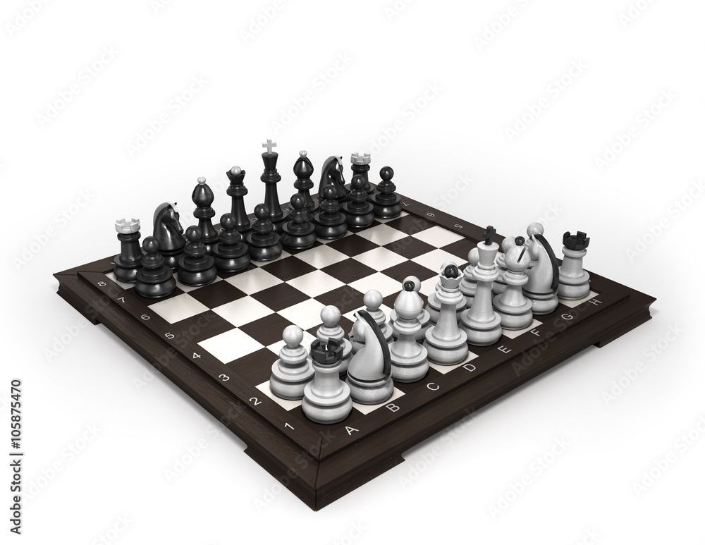wooden chess laid in the original position on the chessboard iso wooden chess laid in the original position on the chessboard iso