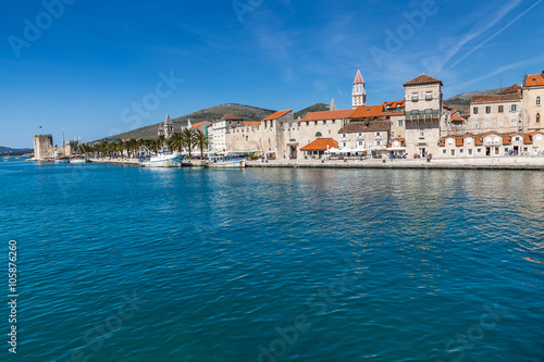 Fototapeta Naklejka Na Ścianę i Meble -  Seafront Promenade And Fortress - Trogir, Croatia