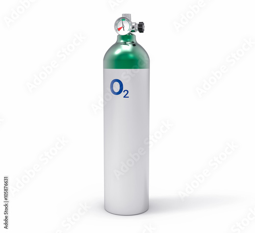 3D Isolated Oxygen Tank