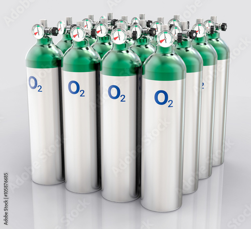 3D Isolated Oxygen Tank