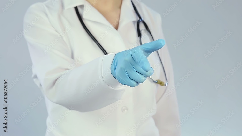 Healthcare expert pointing with finger into camera, calling for vaccination Healthcare expert pointing with finger into camera, calling for vaccination