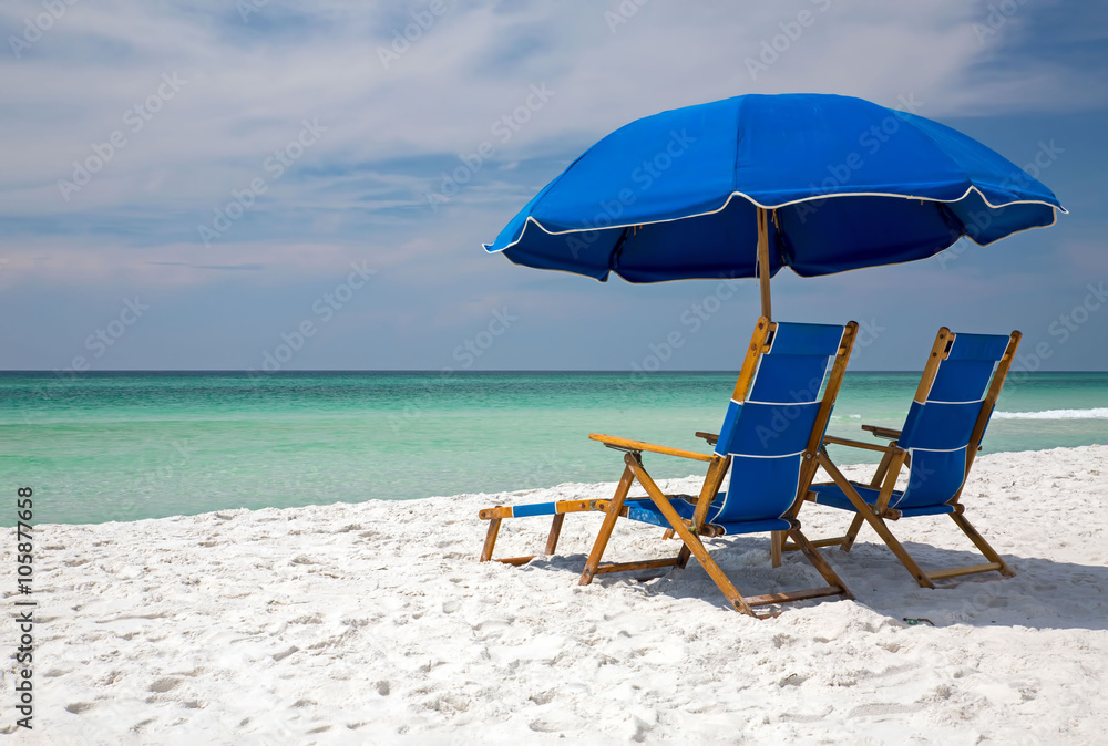Chairs on the Beach at Seaside Florida Stock Photo Adobe Stock