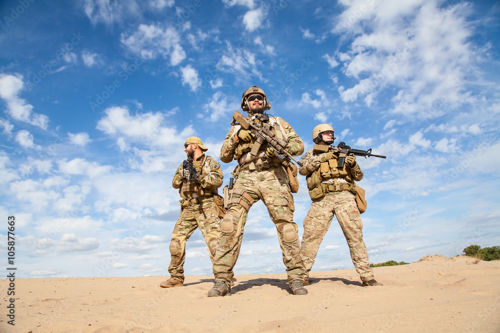 Naklejka premium US Army Special Forces Group soldiers