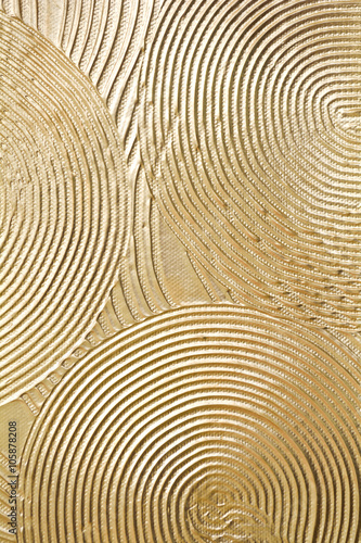 gold paint on wooden panel