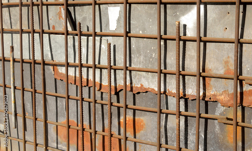 Background with rusty bars.