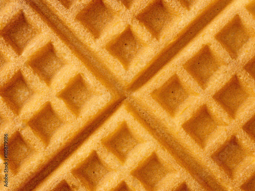 Obraz na płótnie rustic traditional waffle with butter and maple syrup w salonie