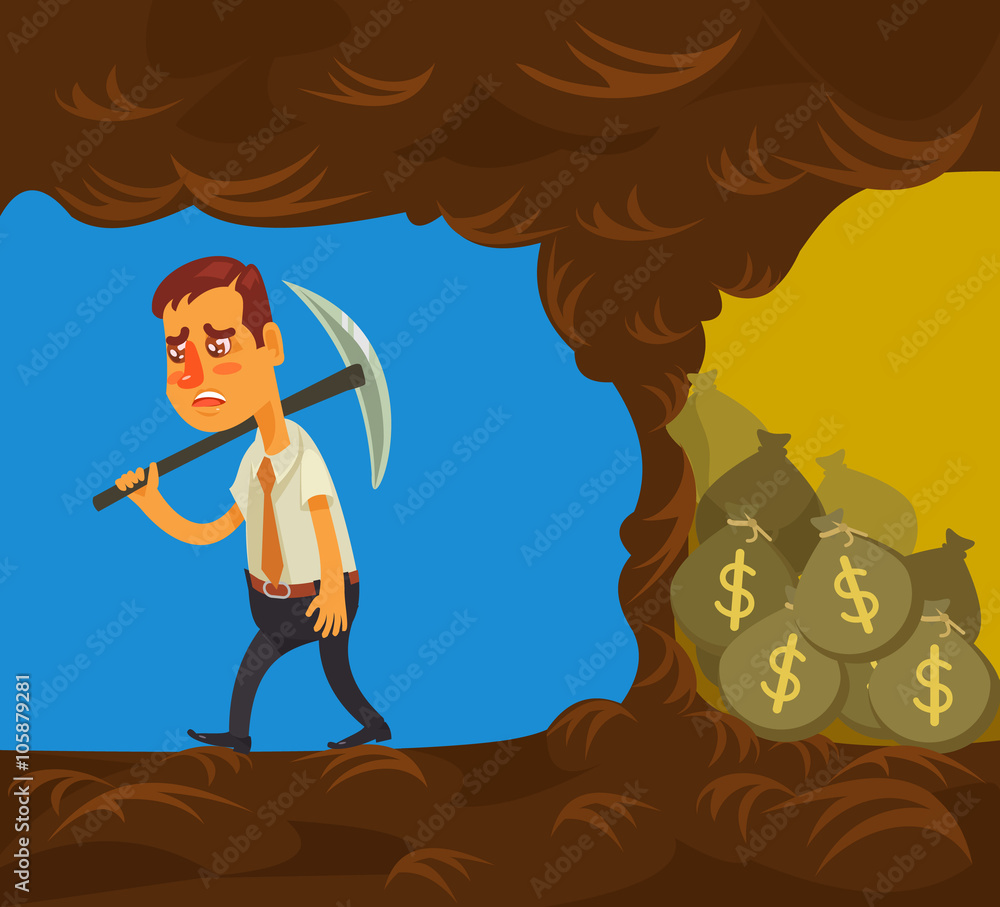 Never Give Up Vector Flat Cartoon Illustration Stock Vector Adobe Stock never-give-up-vector-flat-cartoon-illustration-stock-vector-adobe-stock