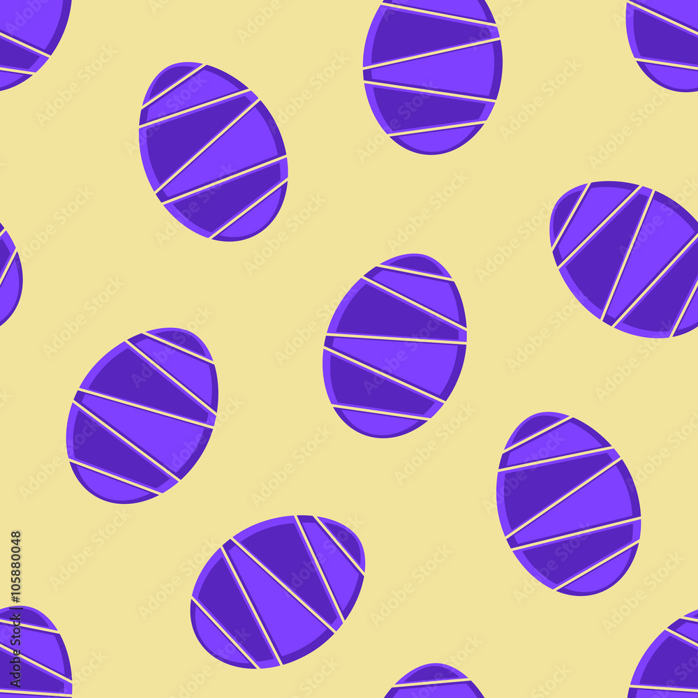 Purple sliced easter eggs seamless pattern Purple sliced easter eggs seamless pattern