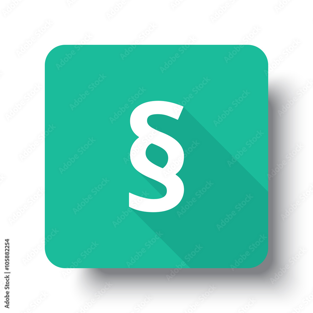 Flat white Paragraph web icon on green button with drop shadow Flat white Paragraph web icon on green button with drop shadow