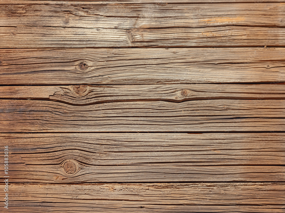 Fototapeta premium Stare rozszczepione brązowe tło drewna