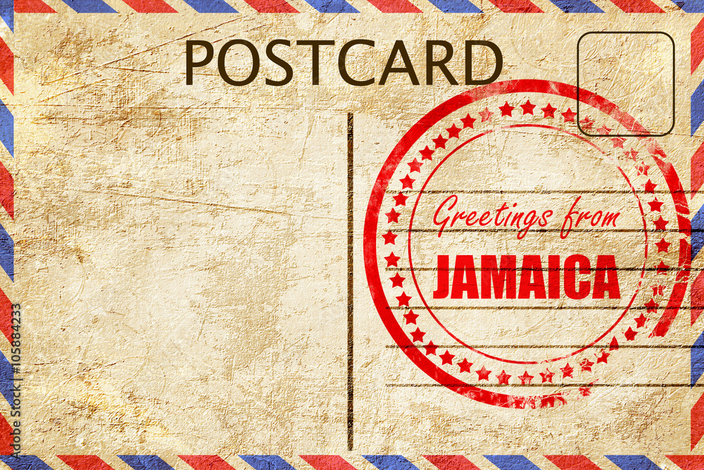 Fototapeta premium Greetings from jamaica
