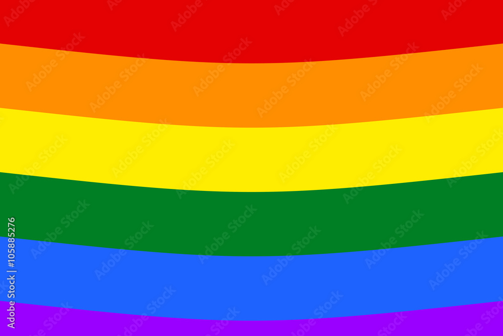 Gay and LGBT rainbow flag. Gay and LGBT rainbow flag.