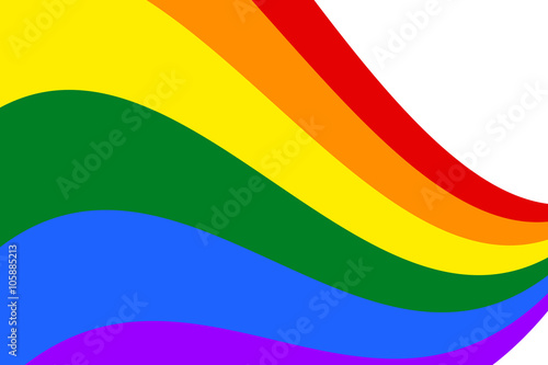 Gay and  LGBT flag  culture symbol. Waves.